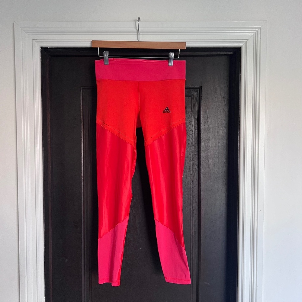 NWOT Red Adidas Climate Leggings size Medium